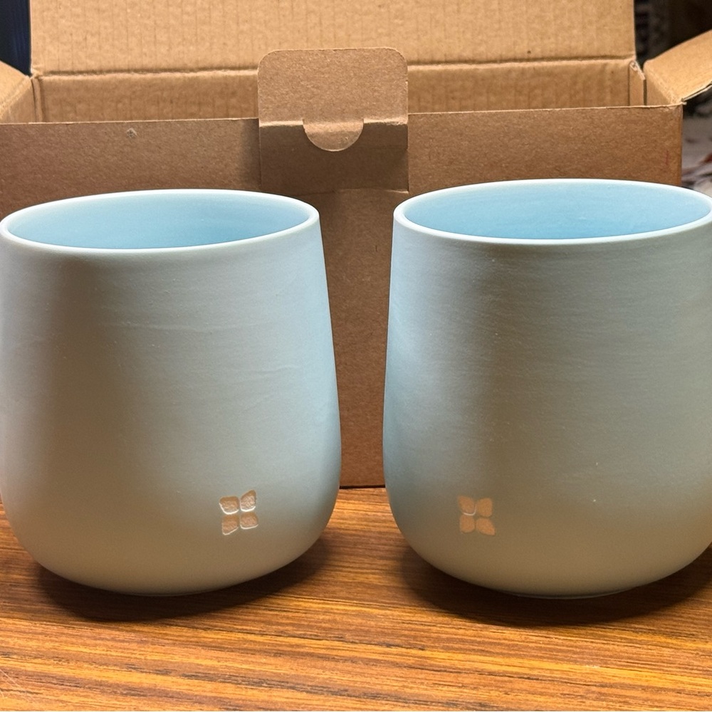 Waterdrop porcelain cups
